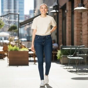 a.n.a Deep Blue Women's Skinny Jeans